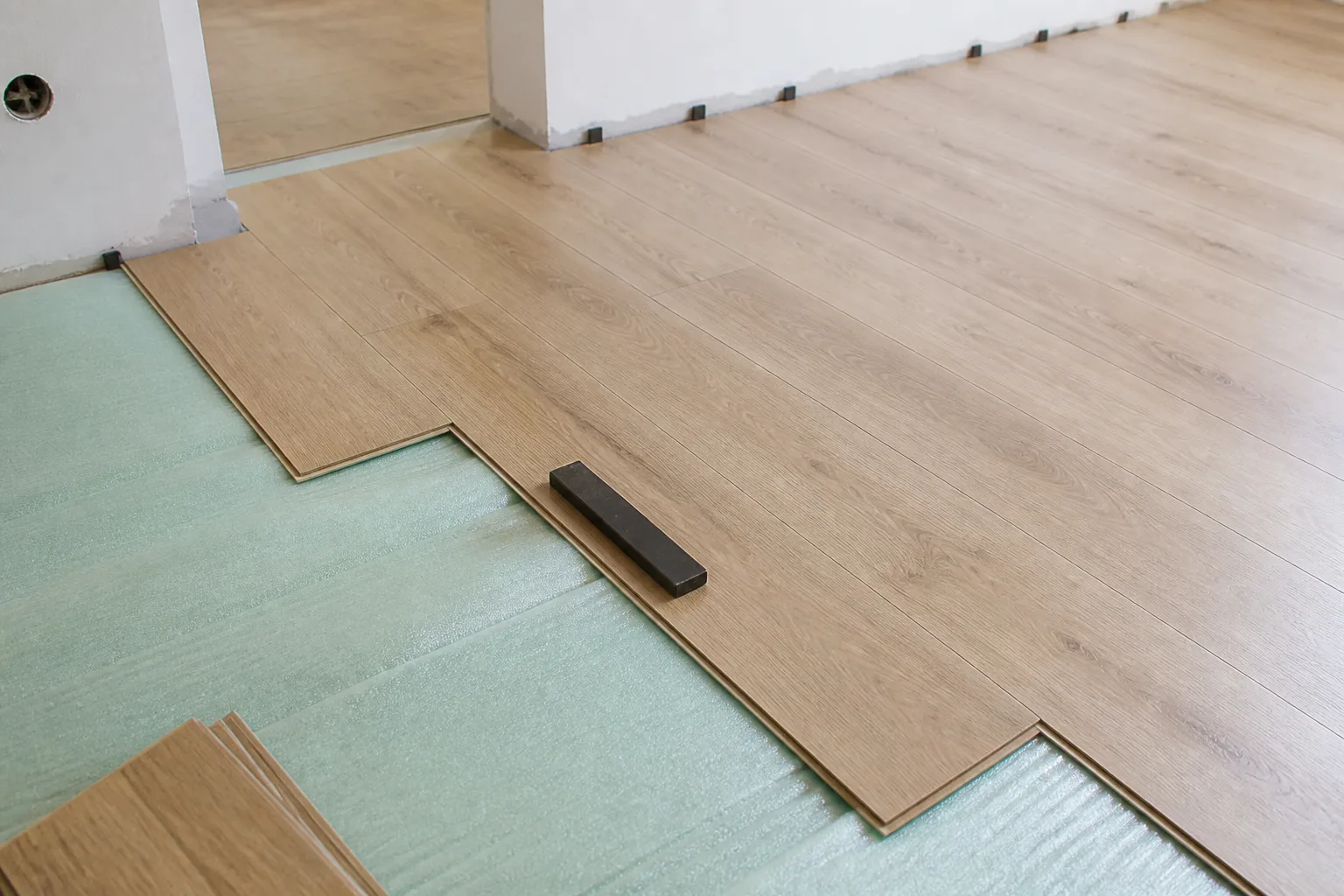 Laminat verlegen: Nachher